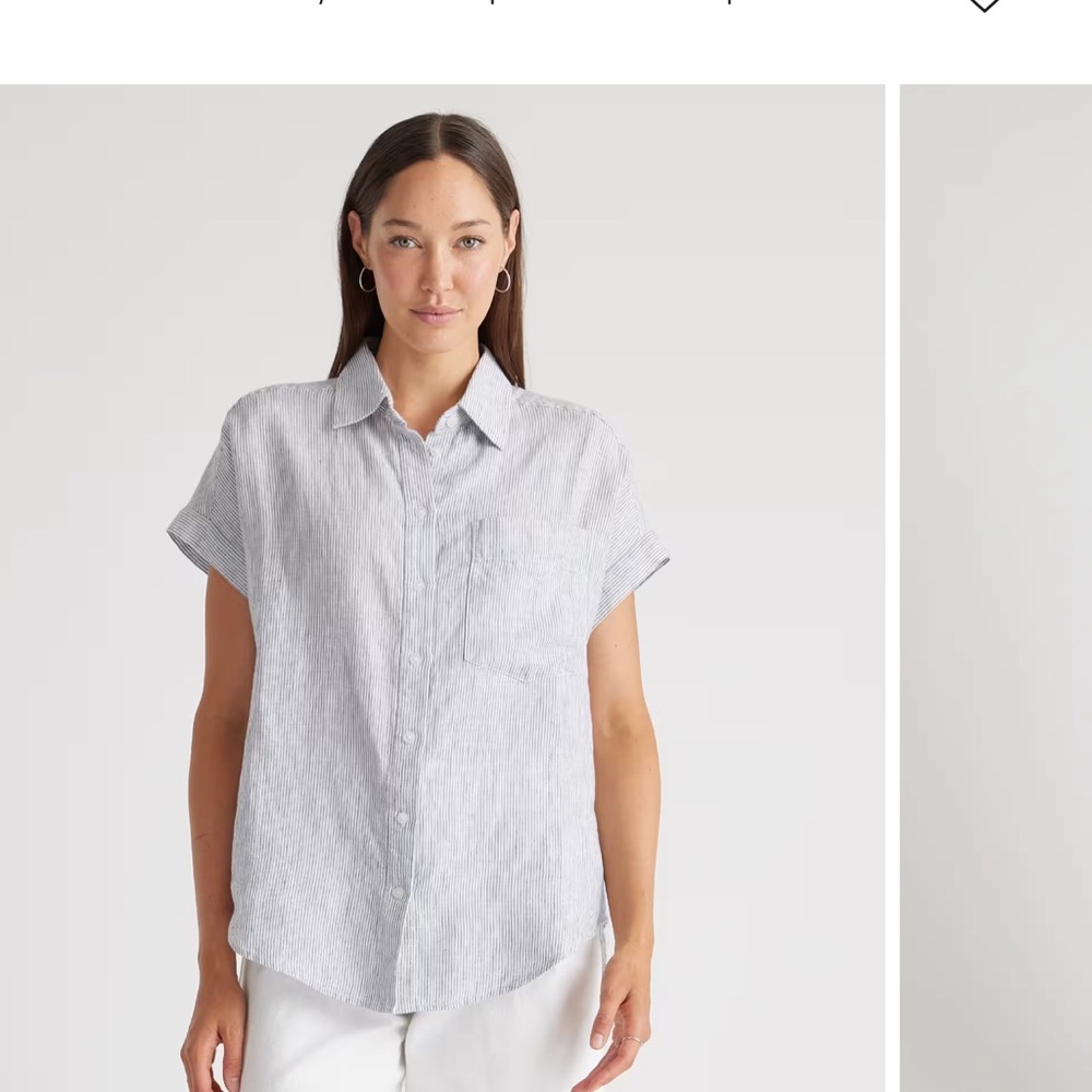 100% European Linen Camp Shirt
